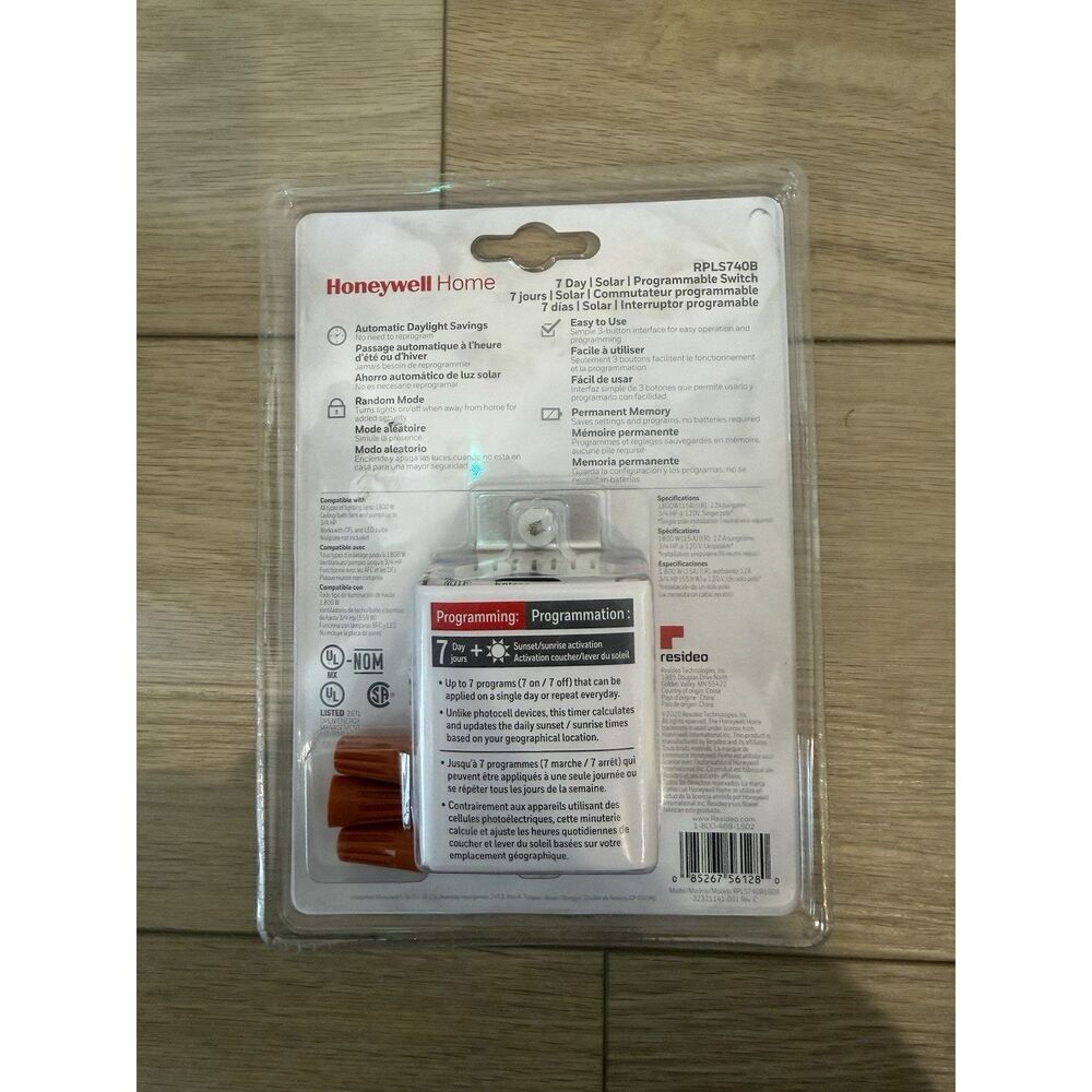 Honeywell 120-Volt 7-Day Programmable In/Out Motor & Light Switch Timer RPLS740B - Picture 2 of 2